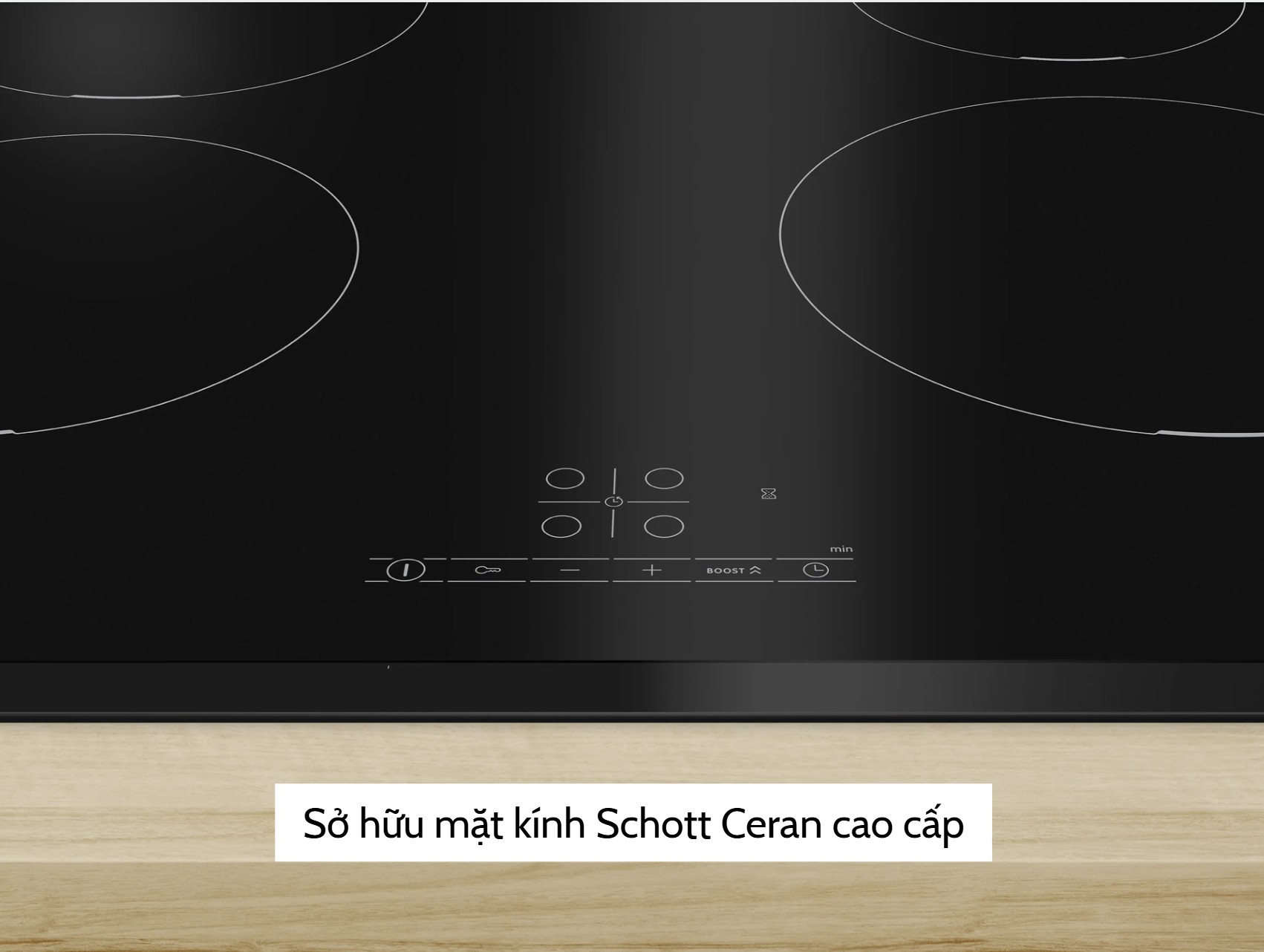 Sở hữu mặt kính Schott Ceran cao cấp